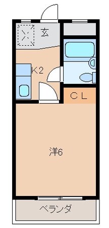 貴志コーポの物件間取画像